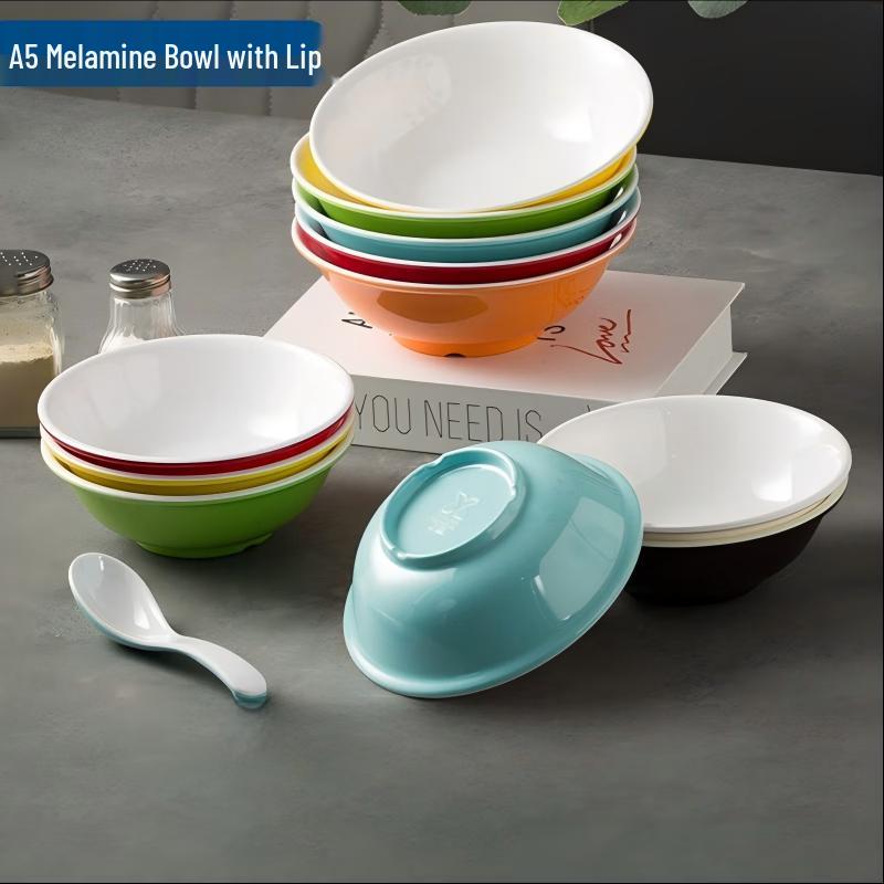 A5 Melamine Two-Tone Inverted Edge Bowls