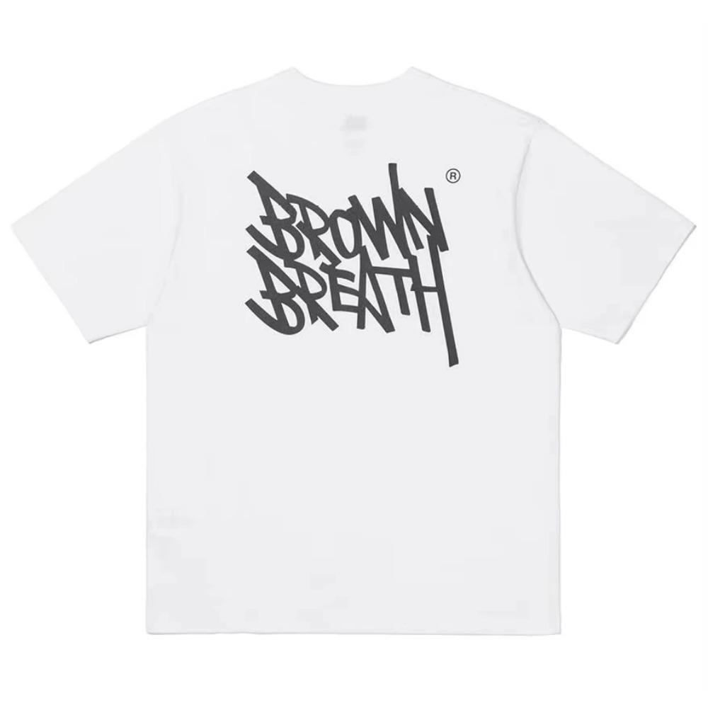 Korean Trend Brand Y2K Style T-shirt High Quality Printed Letters Black Gray Round Neck Short Sleeve Lazy And Comfortable Style