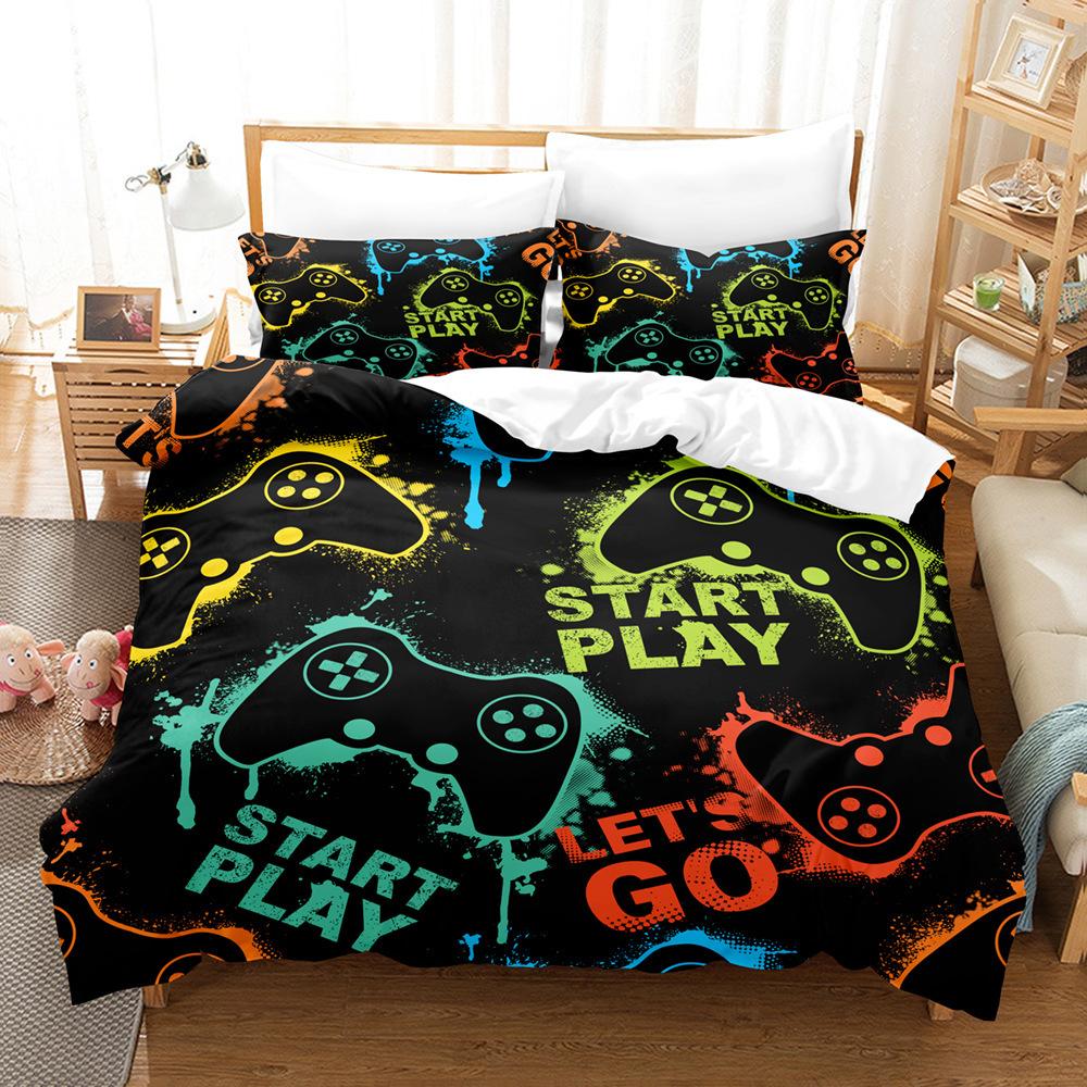 Fashion Technology Printing, 3D Digital Printing, Bedding, Duvet Covers, Pillowcases, Three-piece Sets