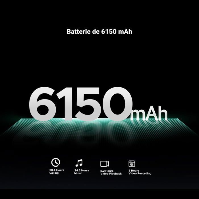 Telefon Mobil Portabil Incasabil DOOGEE Blade 10 Energy 24GB+128GB 6.56" 6150mAh Smartphone Robust Android 15 Dural SIM/NFC/16MP Verde