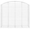 VidaXL Panier de Gabions Arqué Cage à Gabion Mur de Gabion Panier à Pierre Gabion pour Pierre Jardin Patio Extérieur 153478