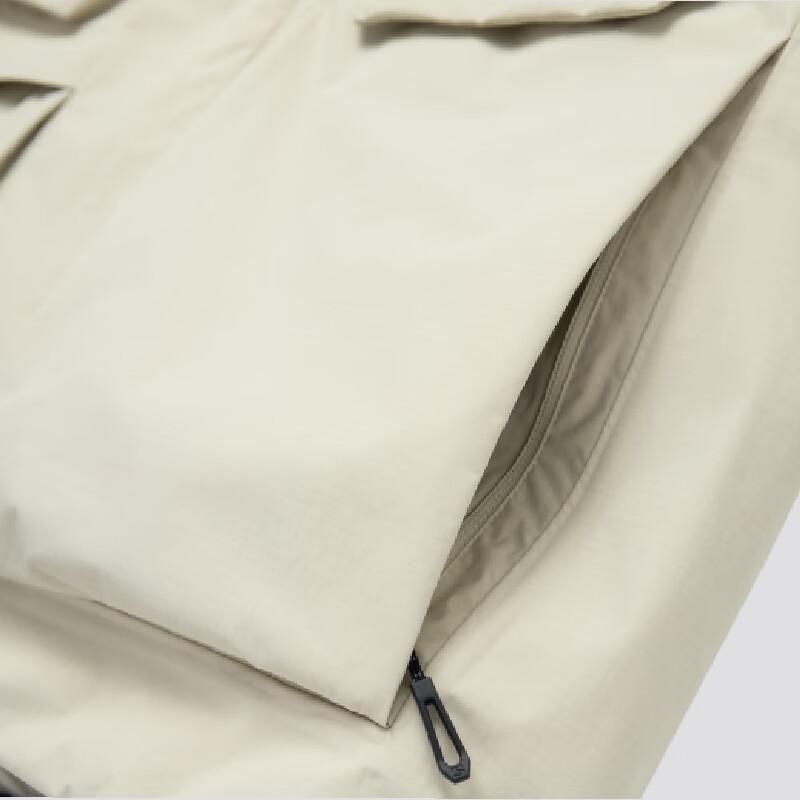 Salomon Outlife FW24 Outdoor Series WP Down Hooded Water-Resistant Windproof Warm Jacket Unisex Jackets Earth-Gray C23738