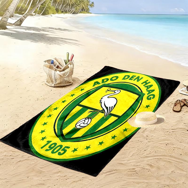 Asciugamano da Spiaggia Stampato ADO Den Haag, Asciugamano Grande Morbido Asciugatura Rapida per Spiaggia Campeggio Nuoto