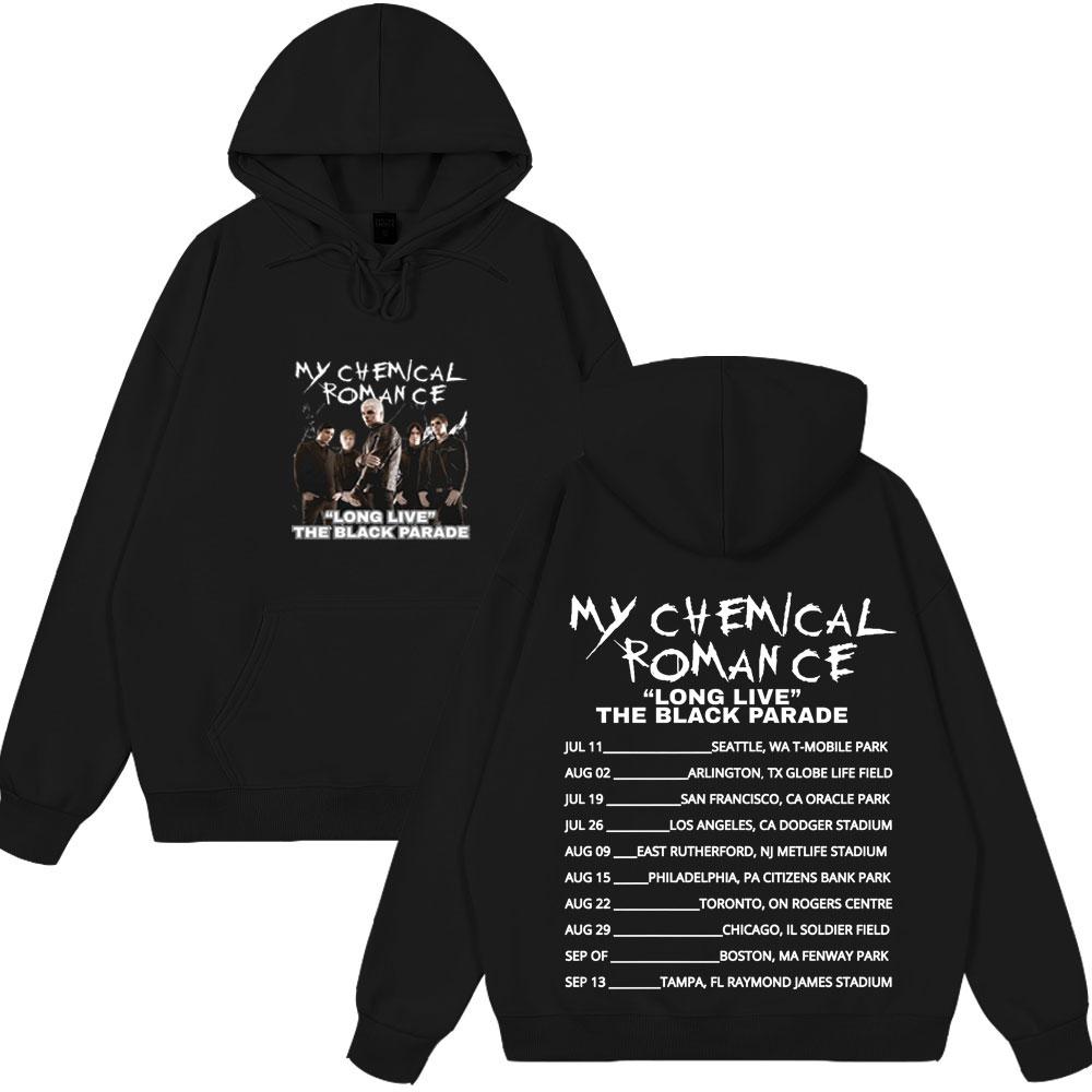 

My Chemical Romance Punk New Style Tops Couple Hoodie Classic Hoody Sweatshirt Gothic Streetwears Man Casual Long Sleeves Wears 3XL