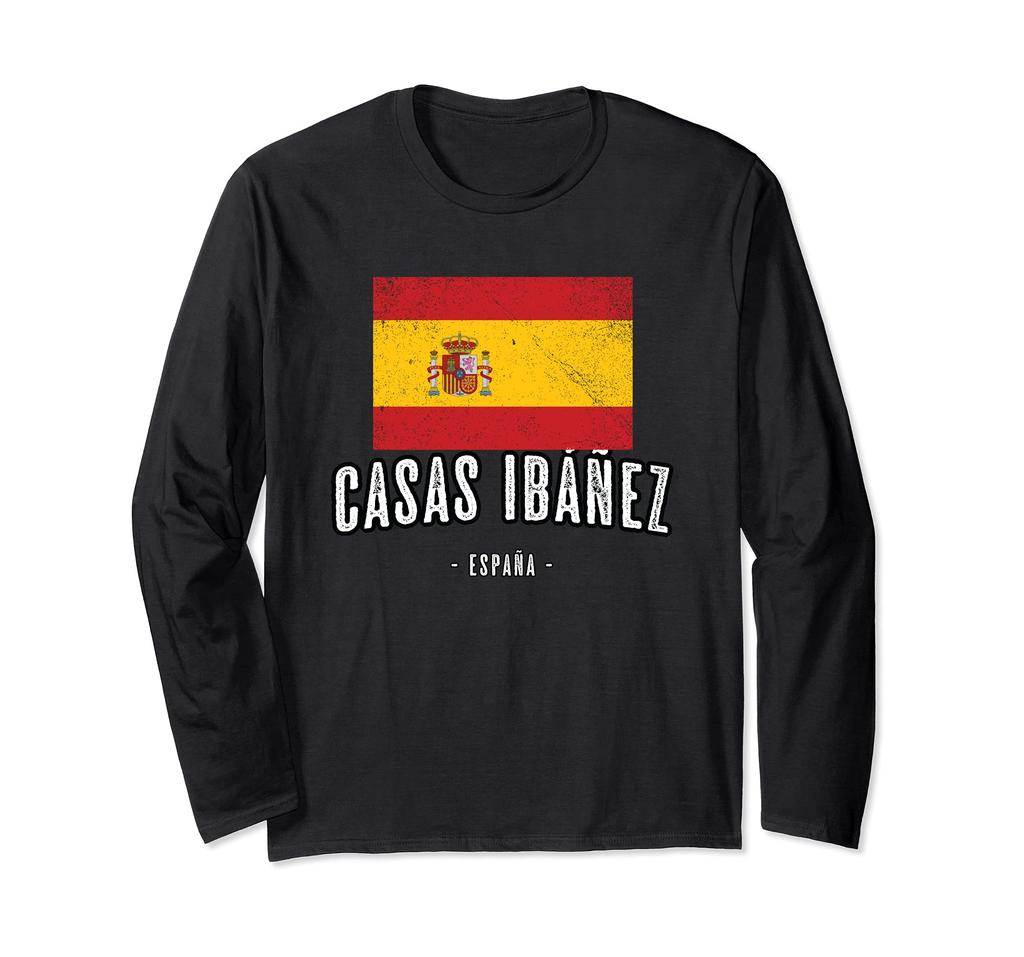 Casas Ibáñez España | Souvenir - Ciudad - Bandera - Long sleeve T-shirt