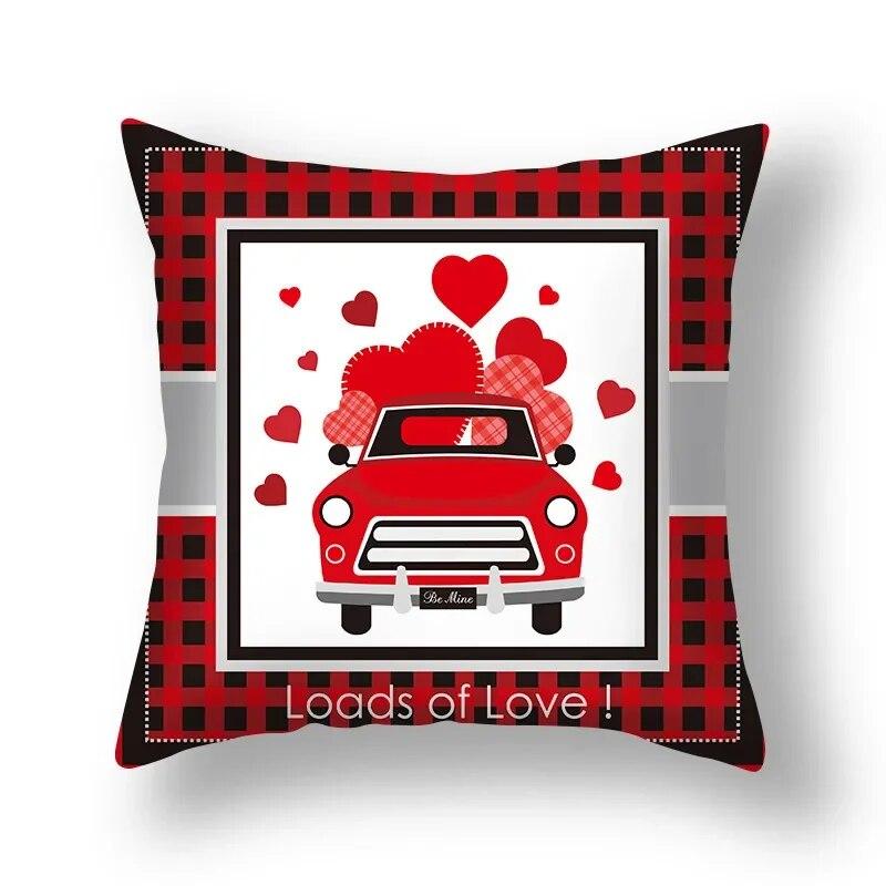 Love Sweet Cartoon Pillowcase Wedding Party Birthday Festival Decoration Sofa Office Seat Car Cushion Cover Home