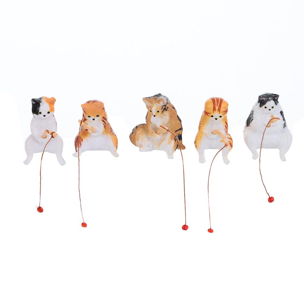 Fishing Aquarium Cat Fishing Fish Tank Decoration Fishing Kittens Aquascape Decorative Ornaments