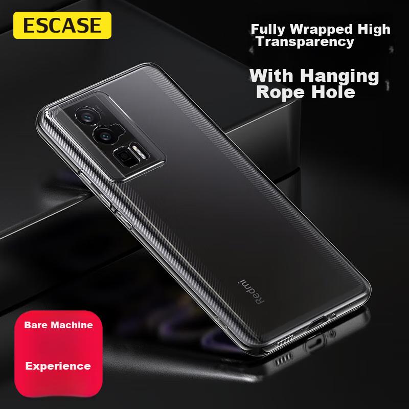 Redmi K60/60Pro Phone Case, Xiaomi Redmi K60/60Pro Shockproof Full Coverage/soft Case, Ultra-Thin Silicone (With Lanyard Hole), Transparent