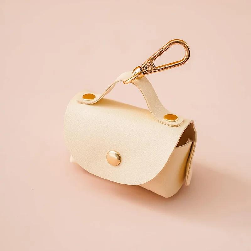 

Диспенсер для мусорных пакетов для собачьих отходов Портативный Совки для уборки собачьих отходов Пакет Уличная прогулка Товары для домашних животных бежевый