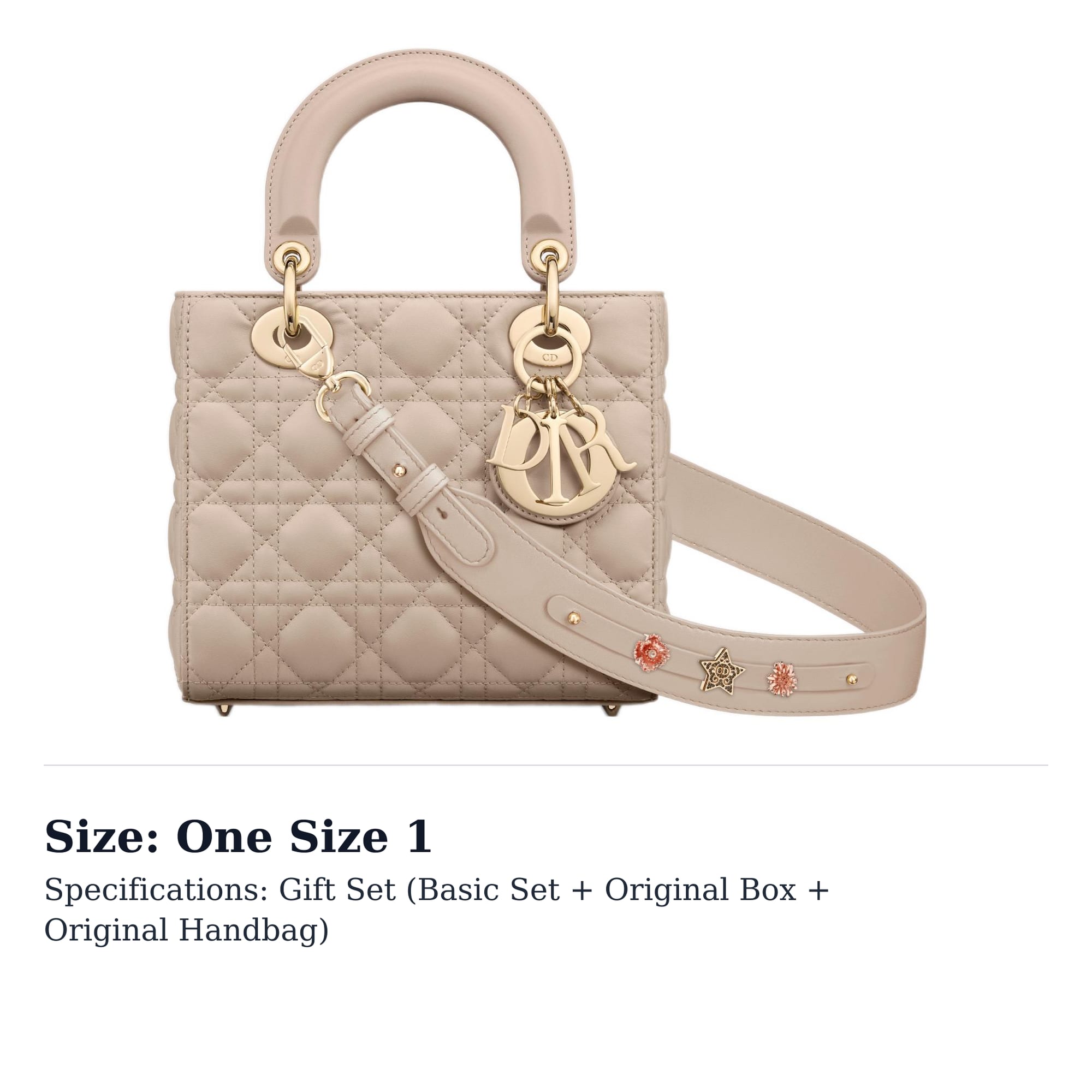 DIOR Lady Dior Lambādas Rokassoma, Pleca