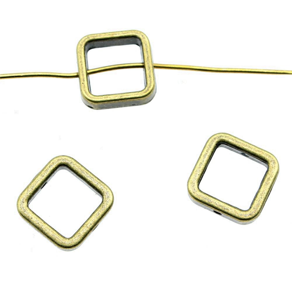 Openwork Beads Mini Hole Geometric Frames For Minimalist Jewelry Components