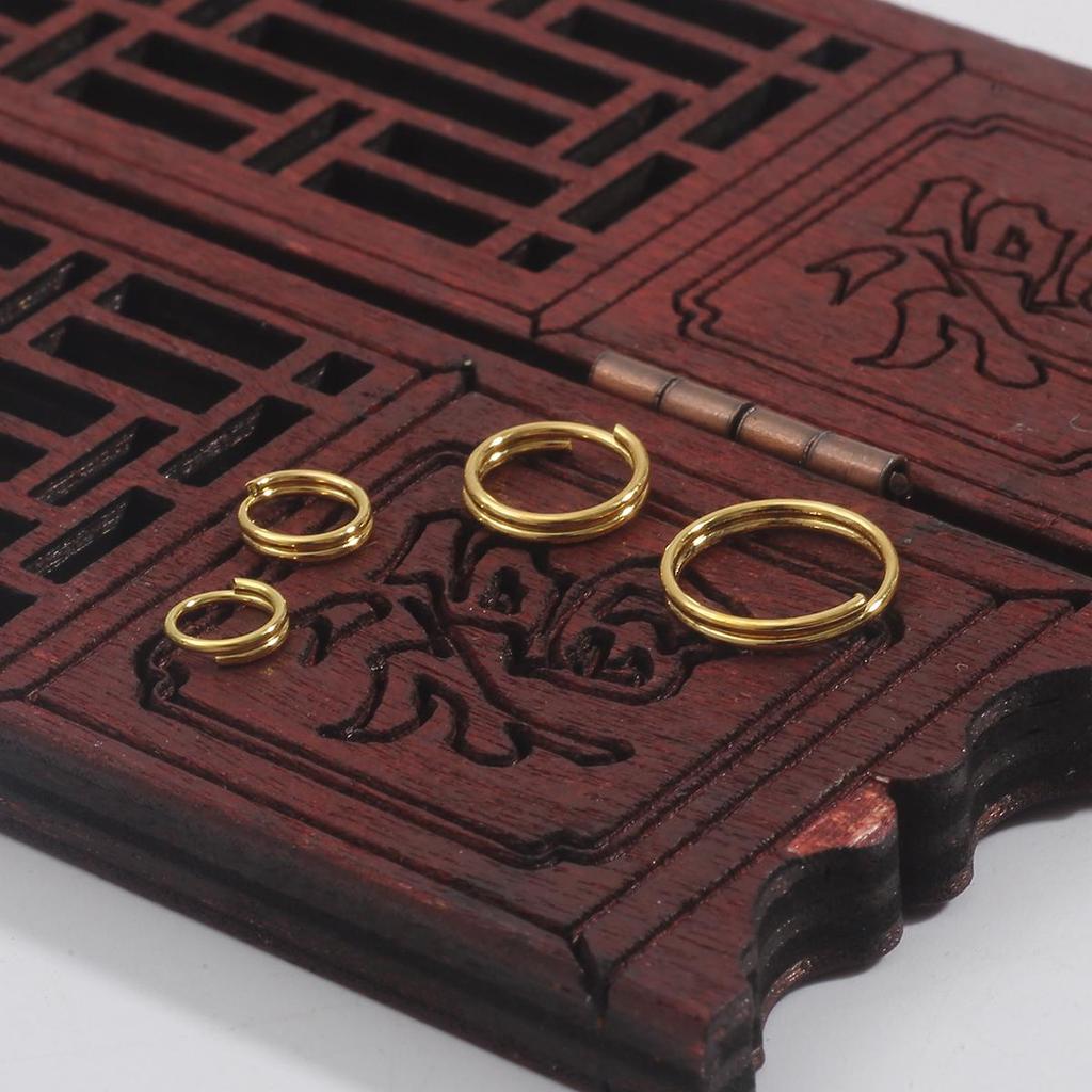 200-500Pcs Iron Double Ring Jump Ring For DIY Necklace Bracelet Jewelry Making Craft Accessories