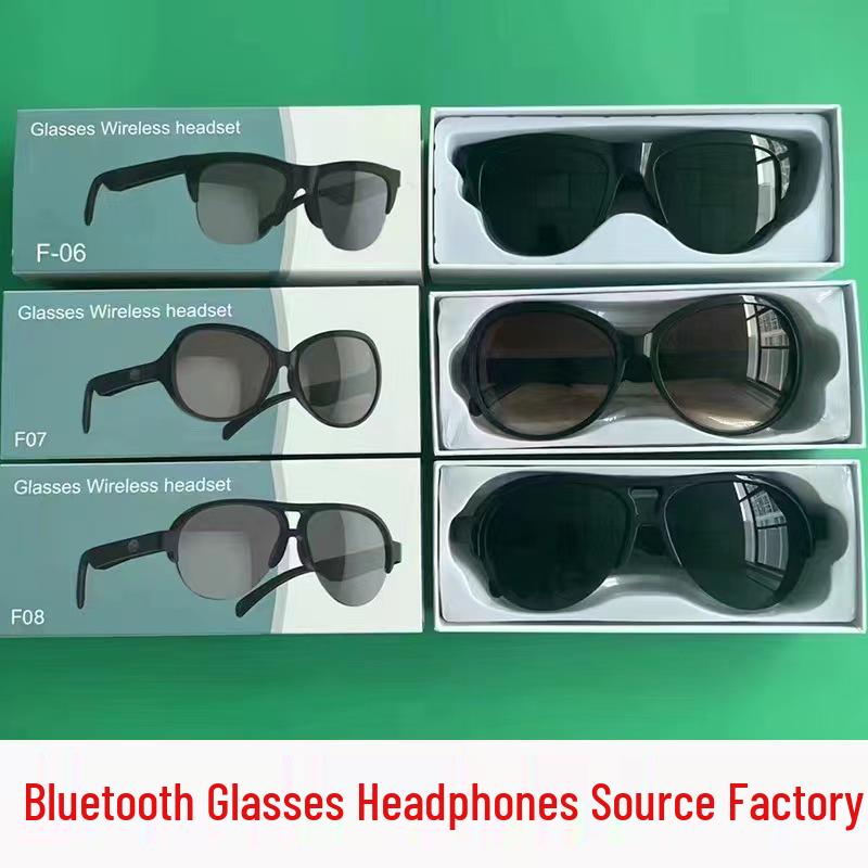 F06/F07/F08 Chytré sluneční brýle: Módní Bluetooth sluchátka s brýlemi.