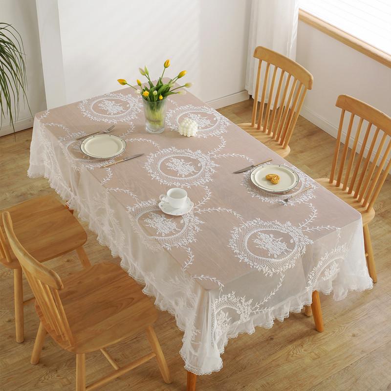 French Romantic Pastoral Lace Tablecloth Dessert Table Wedding Decoration Photo Coffee Table Tablecloth Table Cloth