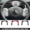 For Mini Cooper  R50 R53 2002-2006 Car Dashboard Console Side Air Outlet Cover Trim Soft Carbon Fiber Interior Sticker