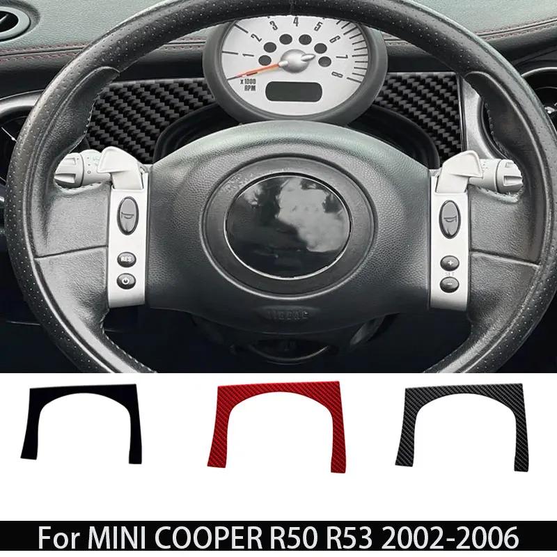 For Mini Cooper R50 R53 2002-2006 Car Dashboard Console Side Air Outlet Cover Trim Soft Carbon Fiber Interior Sticker