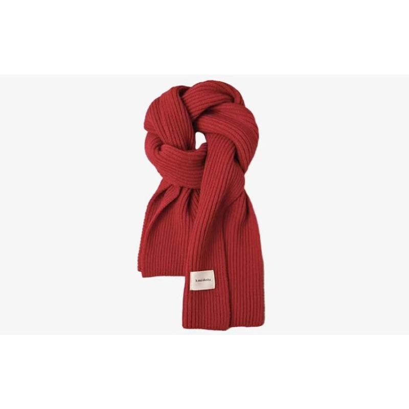 Autumn and winter new arctic velvet knitted scarf, versatile shawl warm knitted scarf neck protection thickened scarf