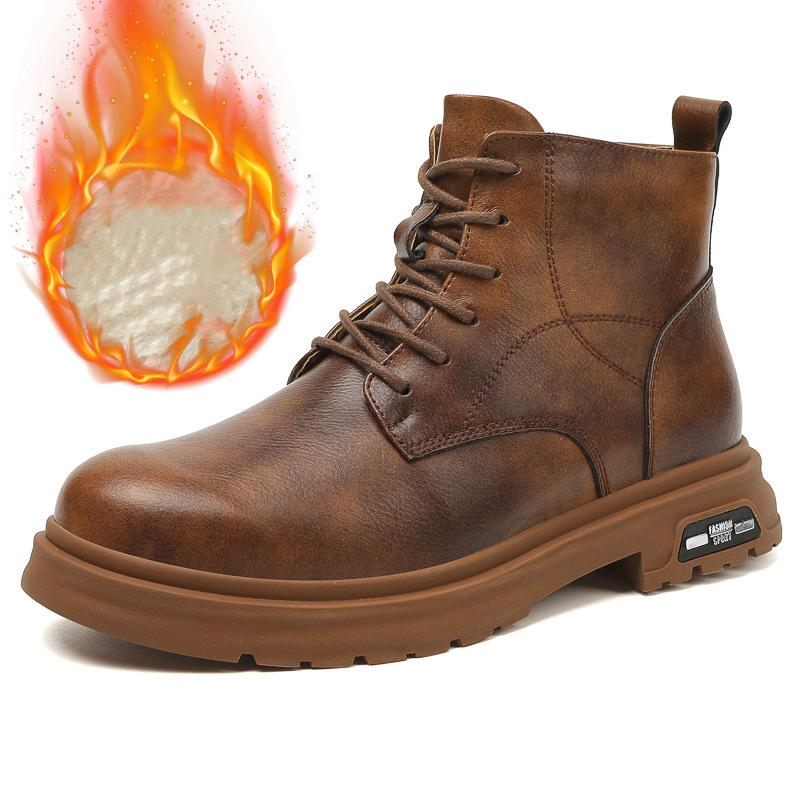 Fashion Men Formal Genuine Leather Casual Shoes Men's Sneakers Comfortable Platform Male Footwear Invisible Height Increase Insole 4-8CM