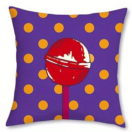 Pop Art Style Colorful Pillowcase DoubleSided Printed Modern Square Cushion Cover Polyester Sofa Home Decor Pillow Case