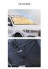 Black Gold Titanium Car Sunshade - Front Windshield Heat Insulation Sun Protection