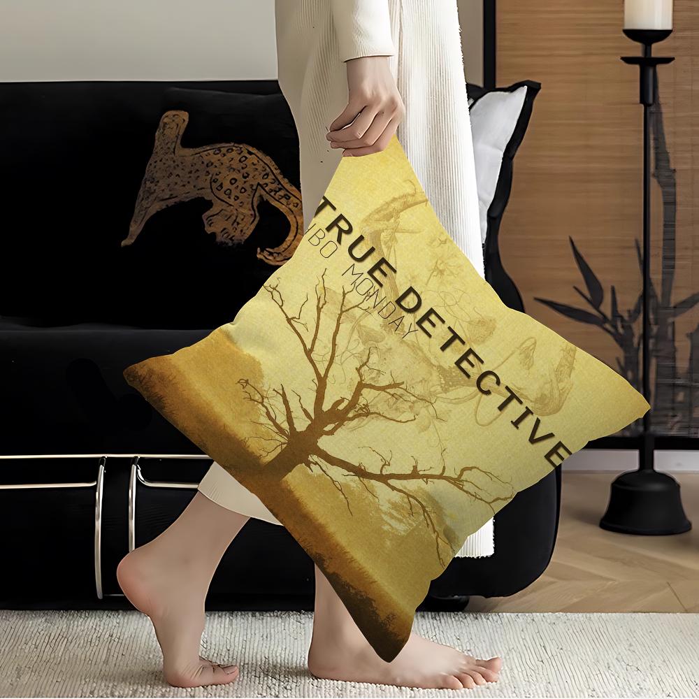 True Detective Personalized Pillow Cover Kids Bedroom Wild Party Decor Pillowcase Kid Birthday Shower Gift