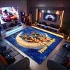 1PC Custom Name Moonlit Canine Dreamscape Theme Floor Mat Ideal for Living Room, Game Rooms, Office, Bedroom,Floor Mat Playful Design