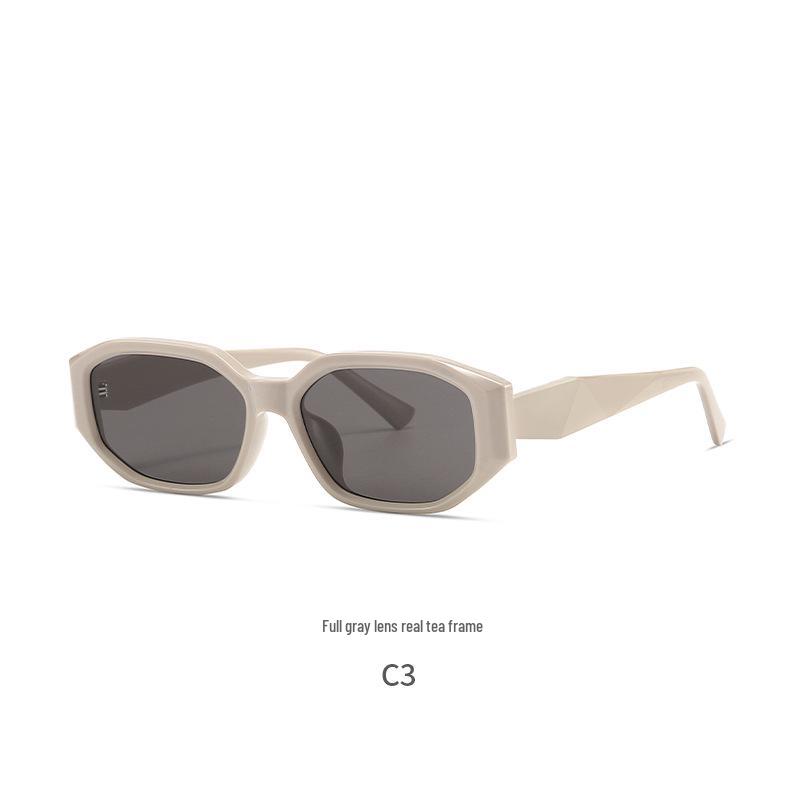 Unisex Trendy Runway Street Style Sunglasses - Small Metal Frame