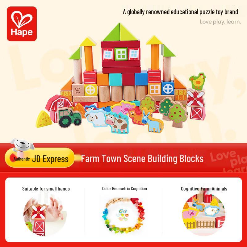 Hape Wooden Building Blocks Collection