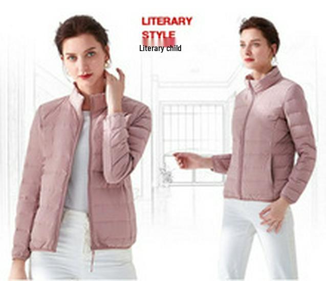 Women's Slim Fit Lightweight Down Jacket - 2023 Autumn/Winter Short Hooded Fashion Coat