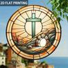 D Flat Acrylic Cross Design, Indoor and Outdoor Decoration - No Battery/electricity Required, Free Day Decoration, Shop Decoration, Durable Outdoor