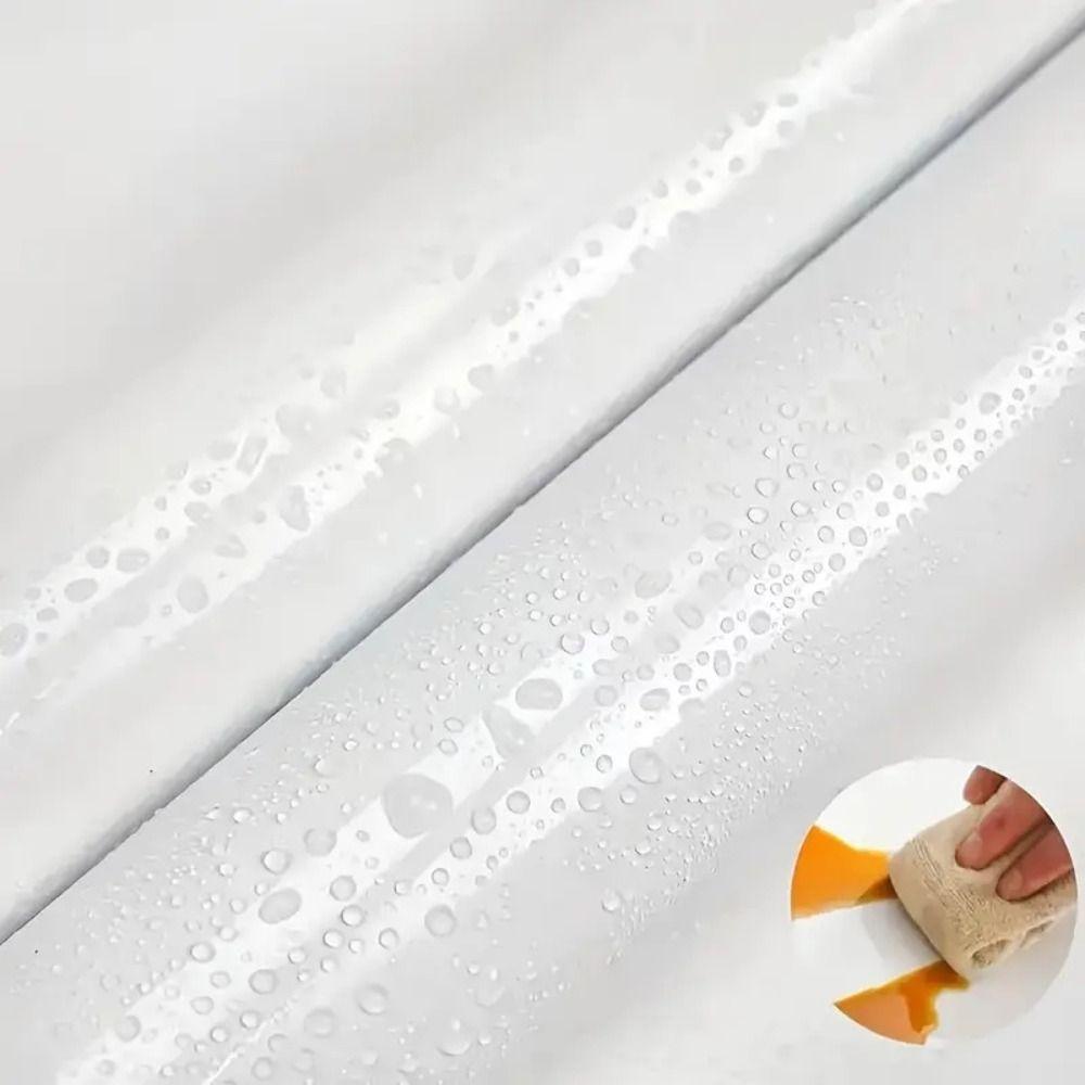 Plain Gloss Paste Wall Stickers White Color Self-adhesive Wallpaper Furniture Renovation