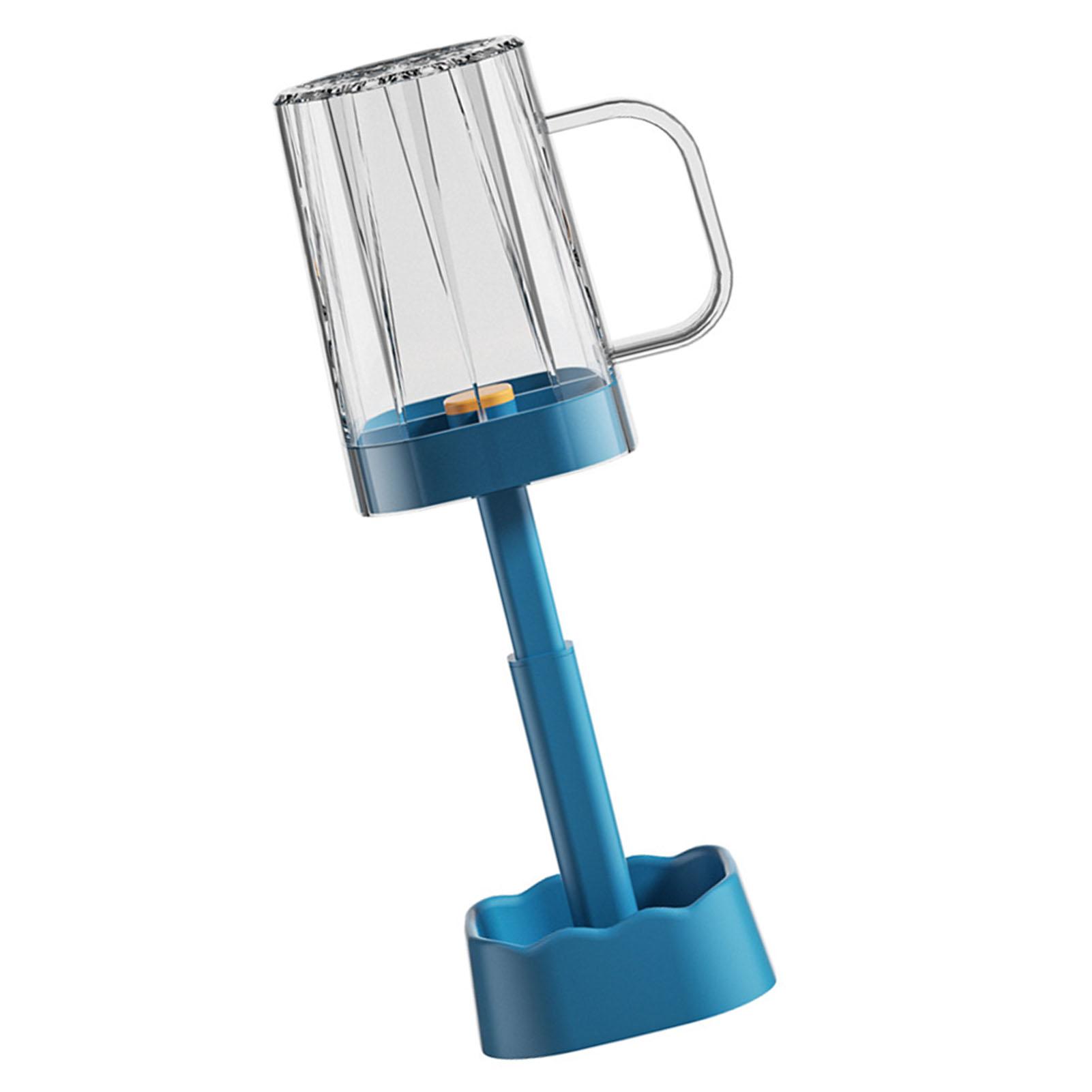Covered Rinse Cup Multifunctional Toothbrush Holder with Cup Cover Handle for Home Travel