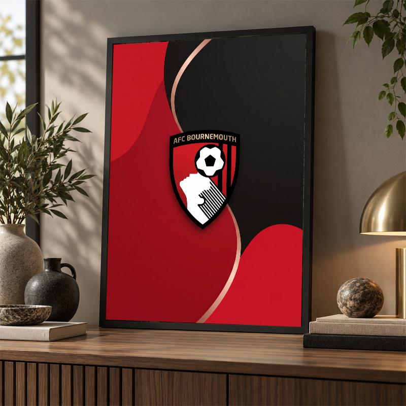 Bournemouth Football Diamond Painting Kit 5D Full Drill DIY Diamond Mosaic Wall Art Home Decor