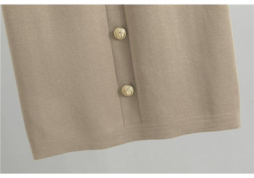 European & American Fragrance-Style Cardigan Sweater & Pencil Skirt Knitwear Set for Women - Spring & Autumn