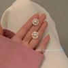 Xiaoxiangfeng pearl stud earrings New women's tide gentle and advanced temperament versatile fashion earrings earrings