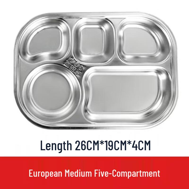 

304 Stainless Steel Partitioned Dinner Plate