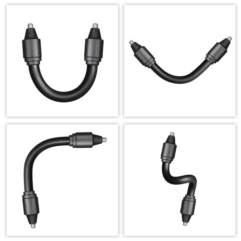 Universal 1/4 Inches Male To Male Flexible Screw Adapters Rod For DSLR Action Cameras Light Stands Phone Mounts