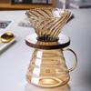 500ml Durable Glass Brewed Coffee Pot Brown Filtering Cup Glass Percolator Funnel Drip Pot Coffee Filter Home Coffee Supplies