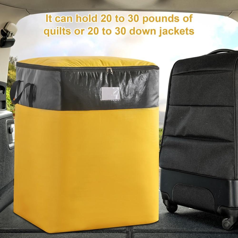 Große Umzugstaschen Strapazierfähige Heavy-Duty Aufbewahrungstasche für Kleidung mit Reißverschlüssen Tragegriffen College-Wohnheim-Essentials Tasche Organizer