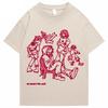 Tshirt Unisex s Street Clothing Hiphop Skull Cartoon Pattern Tshirt Neutral Cotton Unisex Women Tshirt Top 2026 New Summer