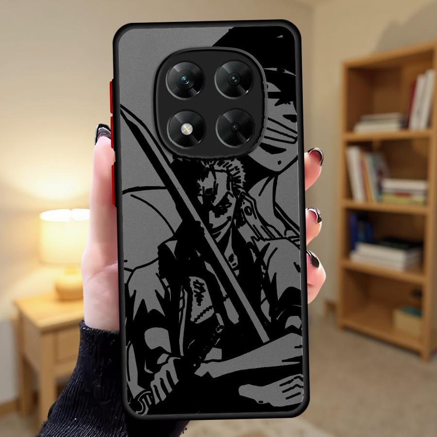 Back Phone Cover Case for Xiaomi Redmi Note 11S 9S 8T 10S 13 14 12 Pro Plus 8 9 10 11 12s 7 Anime One Piece Zoro