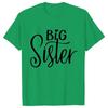 Kurzarm Mode Damen T-Shirt Große Mittlere Schwester Passende T-Shirts Damen Lässiges Oberteil T-Shirts Cartoon Grafik T-Shirts