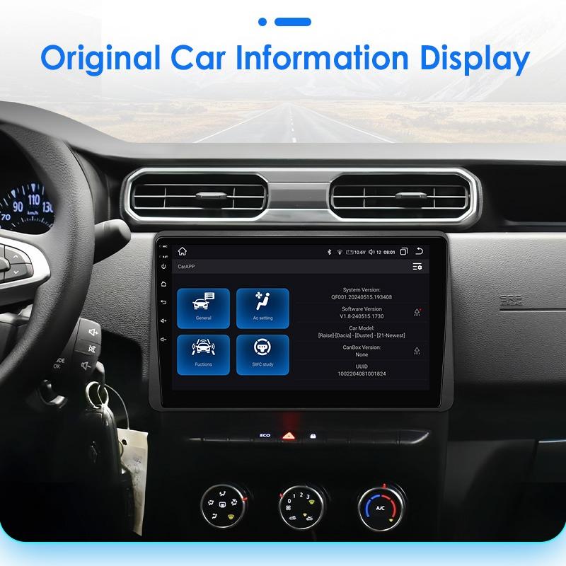 OSSURET Radio auto Qualcomm 8-Core 360 Camera Pentru Renault Duster HM 2 2020-2023 Arkana 1 2019-2023 Player multimedia Carplay inteligent Android Auto