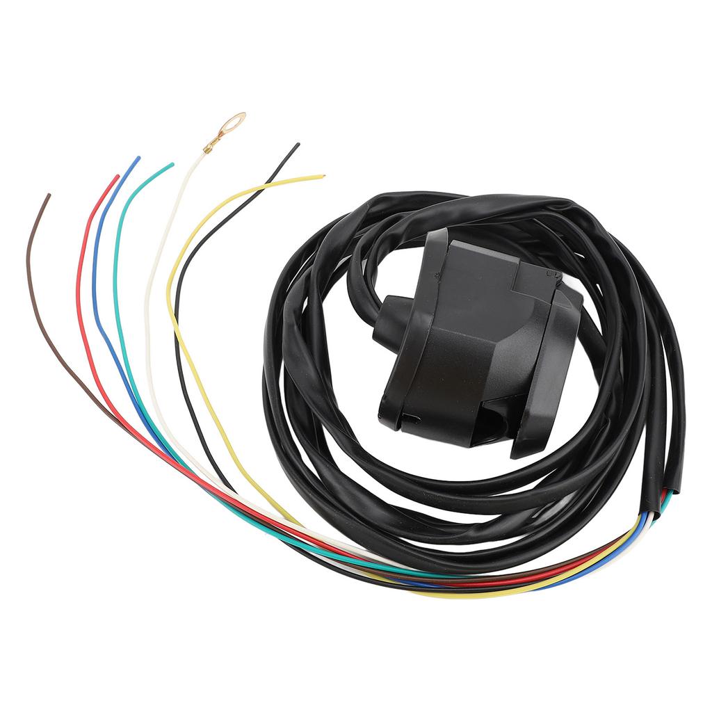 7 Pin Trailer Socket Wiring Kit with 1.5m Cable Towing Socket Wiring Harness for Commercial Vehicles Semi Trailer