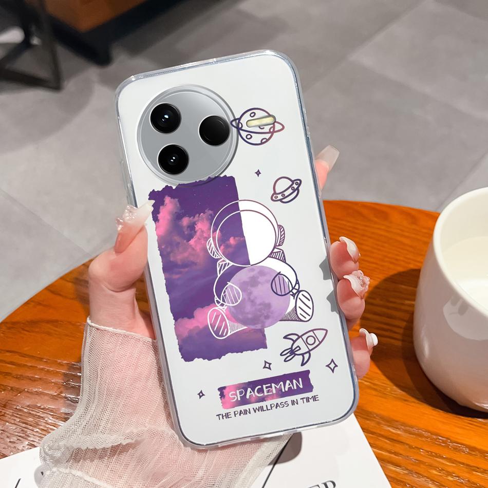 Case For POCO F7 Pro / F7 Ultra Summer Flower Transparent Funda For POCO F 7 Soft Untra Thin Phone Back Cover Shockproof Housing