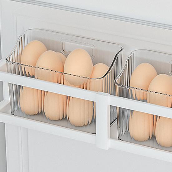 Holdbar Clear Prevent Mess Tykk Kjøleskapsdør Egg Organizer Kjøleskapstilbehør Egg Oppbevaringsbeholder