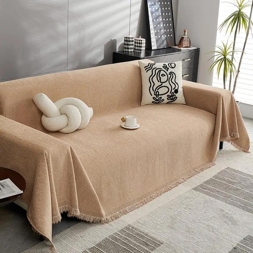 1pcs Simple Sofa Towel Full Coverage Anti-cat Scratch Couch Protector Cover for Living Room Dog Bed Cover and Pet Blanke