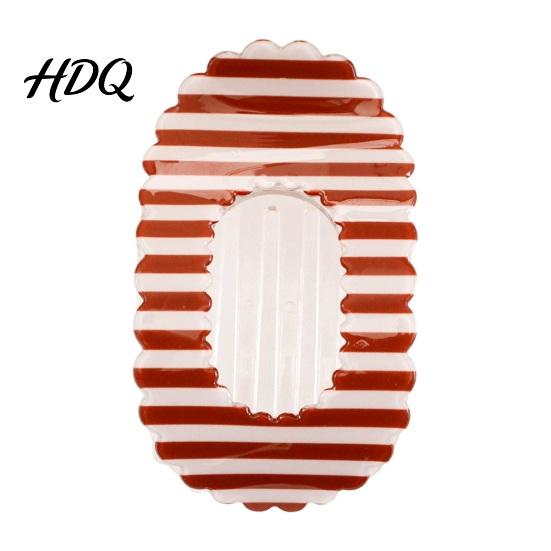Half-up Hair Clip Claw for Women Transparent Acrylic with Anti-Slip Dense Teeth