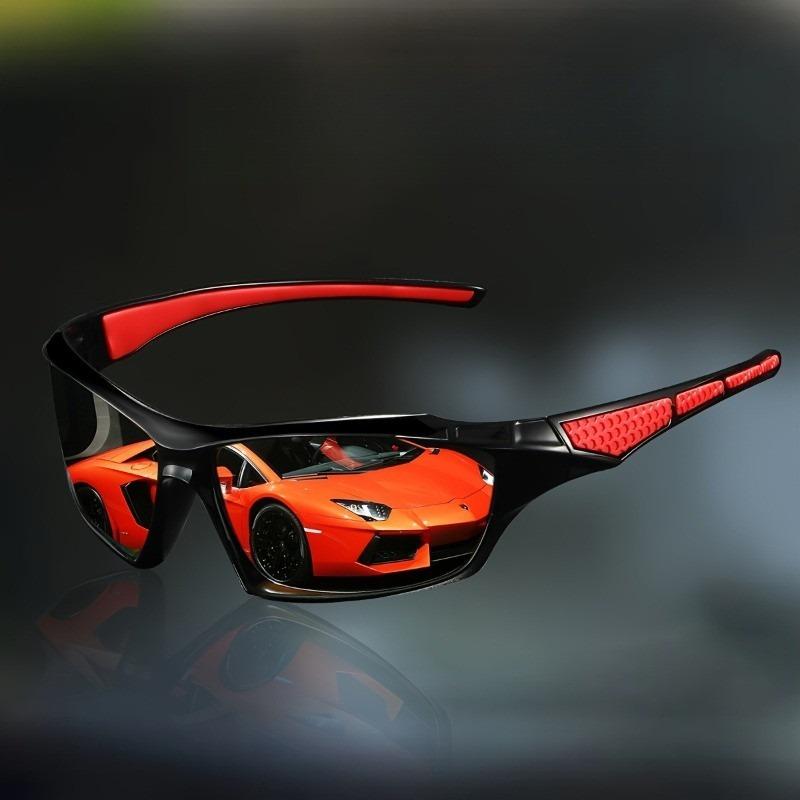 

1Pc Polarized Sports Glasses TAC Lenses, PC Frame, Photochromic Windproof, Anti-Glare, Unisex For Outdoor Activities