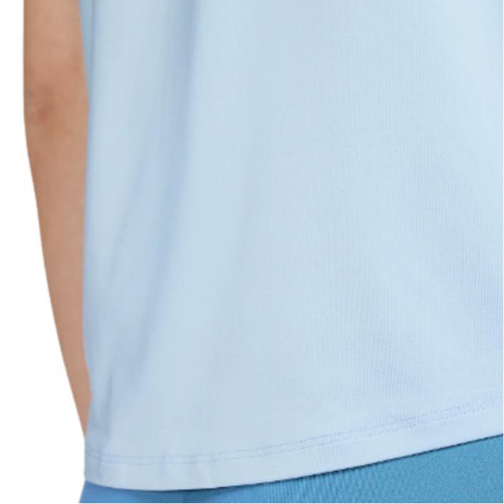 Nike Solid Color Crew Neck Casual Short Sleeve T-Shirt Women Tops Light-Blue FN2799-440